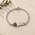 Pulsera infantil personalizada con grabado láser de nombre - regalo para bebés y niños